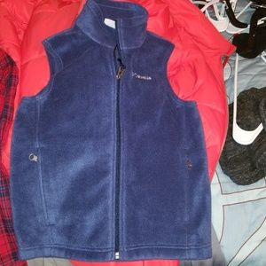 Columbia fleece zip up vest